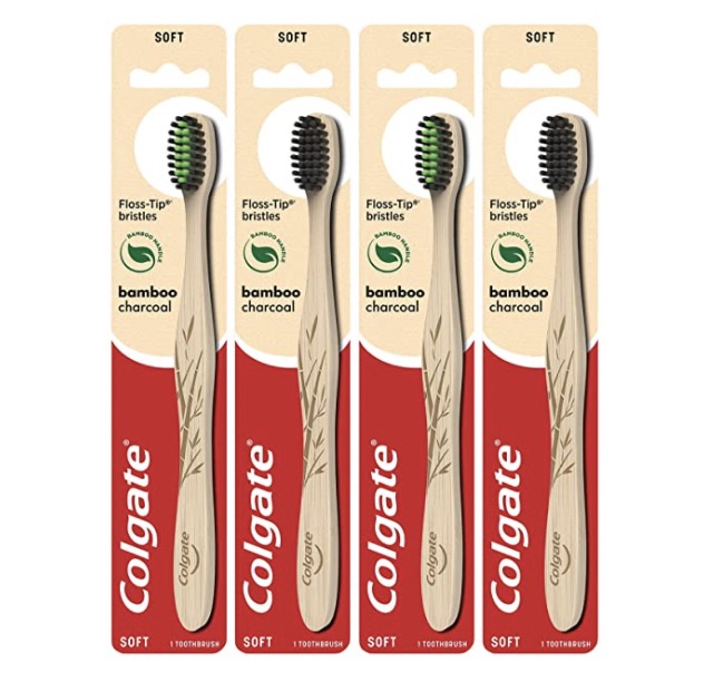 Colgate Charcoal Bamboo Toothbrushes